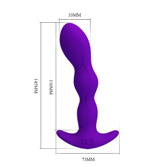 Силиконовый анальный стимулятор purple