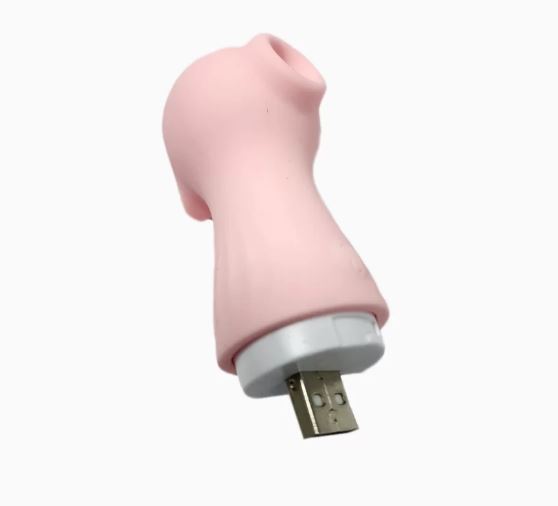 Вакуумный мини стимулятор клитора розовый