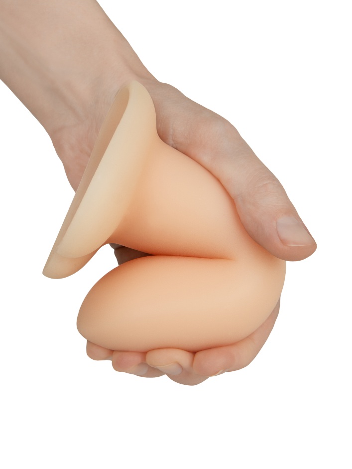 Нереалистичный дилдо 12см телесный