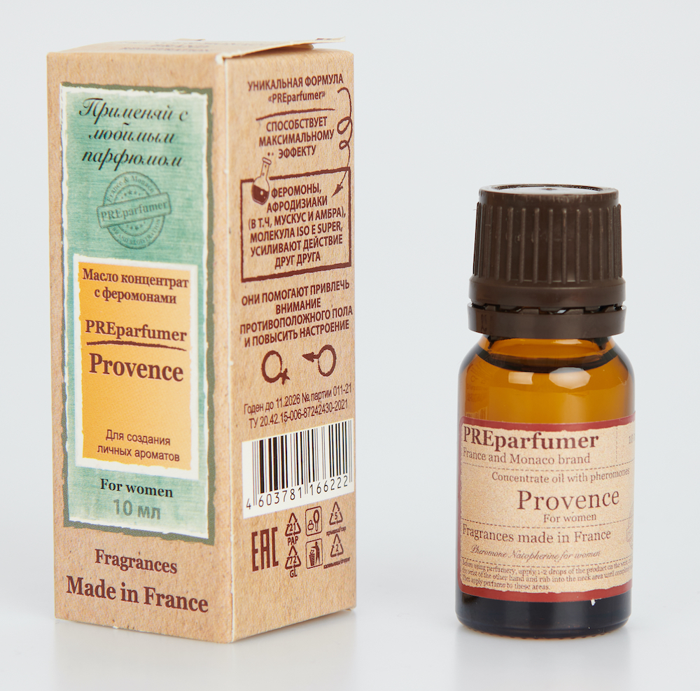 Концентрированное масло с феромонами preparfumer Provence