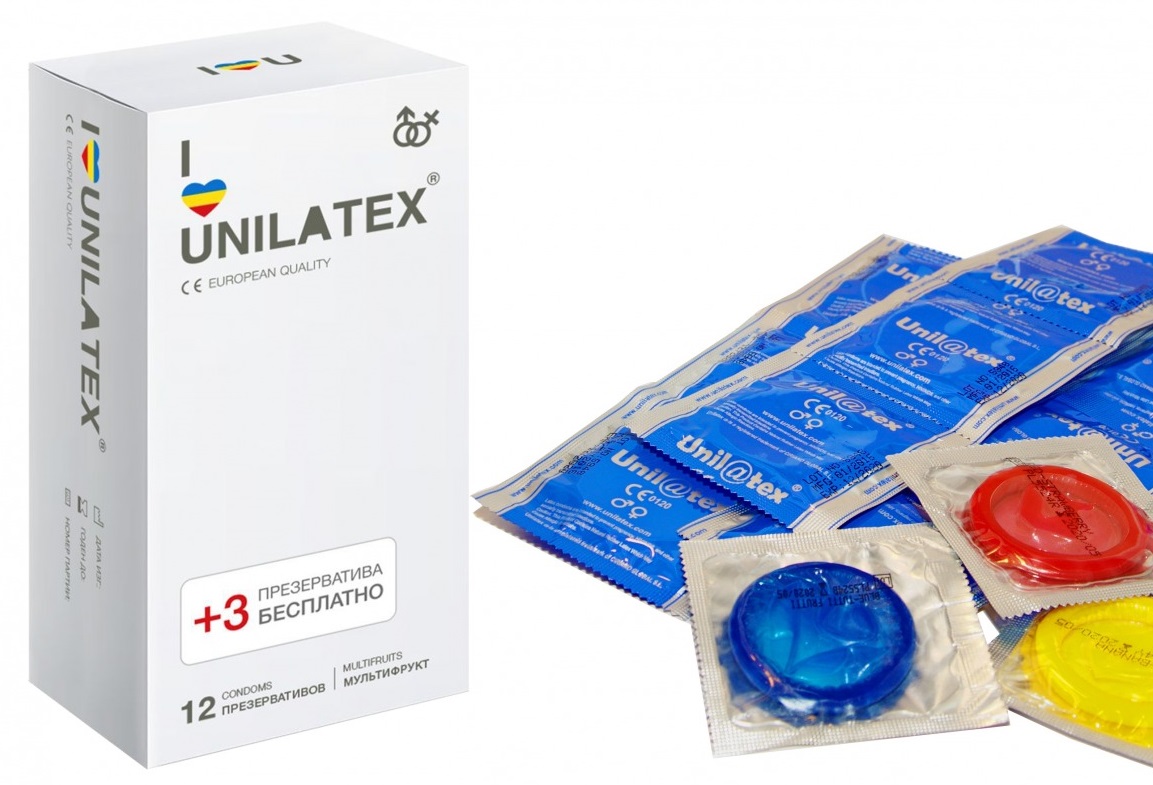 Презервативы Unilatex Multifruits 15 шт