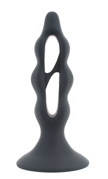 Анальная пробка с отверстиями черная