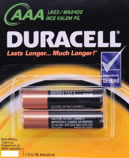 Duracell AAA Мизинчиковая (2 шт в упаковке)