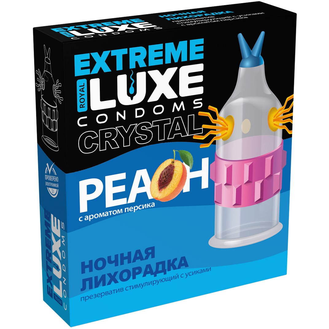 Презерватив Luxe Ночная лихорадка персик