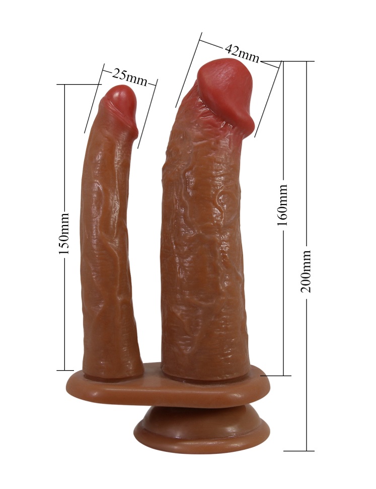 Двойной фаллос на присоске Goran