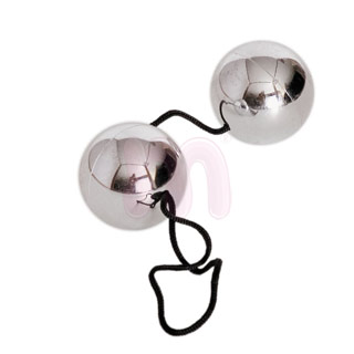 Вагинальные шарики Bi-balls серебро