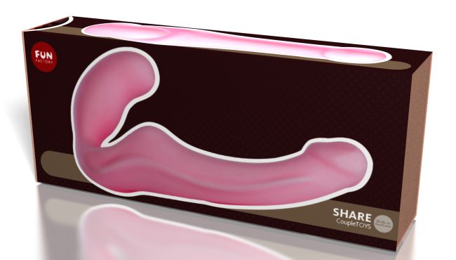 Страпон Share от Fun Factory розовый