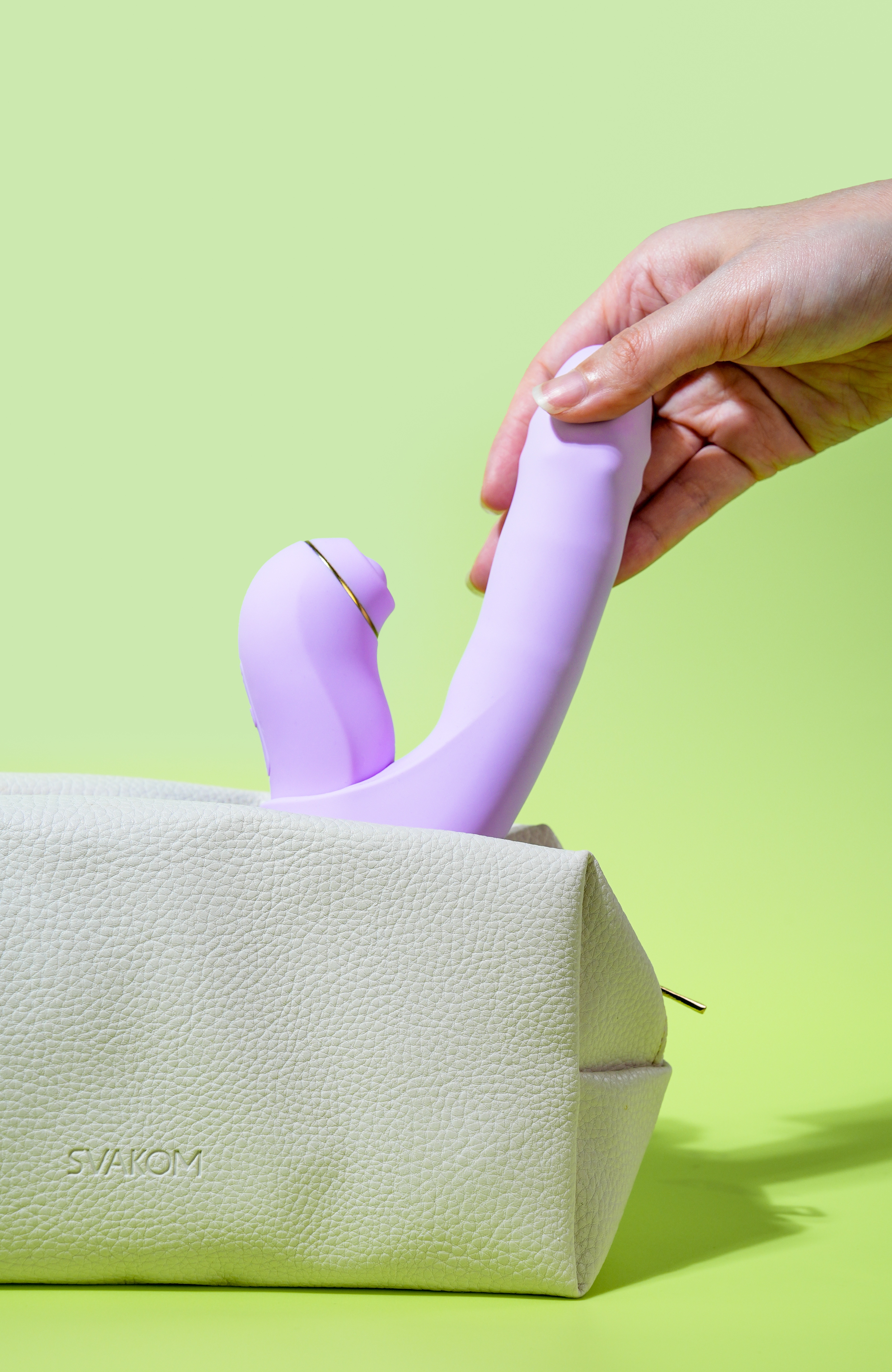 Интерактивный вибромассажёр Svakom 2в1 DuoGlow с нагревом