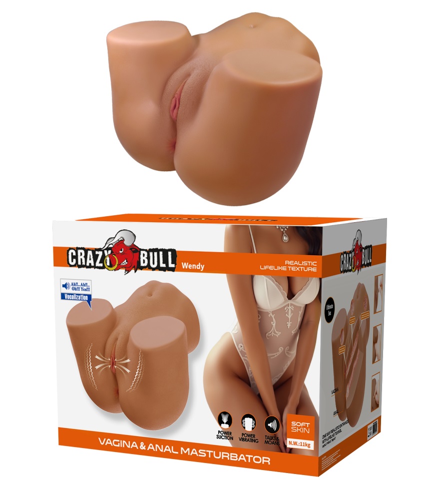 Мастурбатор с вибрацией, всасыванием и звуковыми эффектами Вэнди