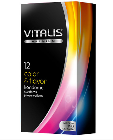 ПРЕЗЕРВАТИВЫ VITALIS  COLOR 12 шт