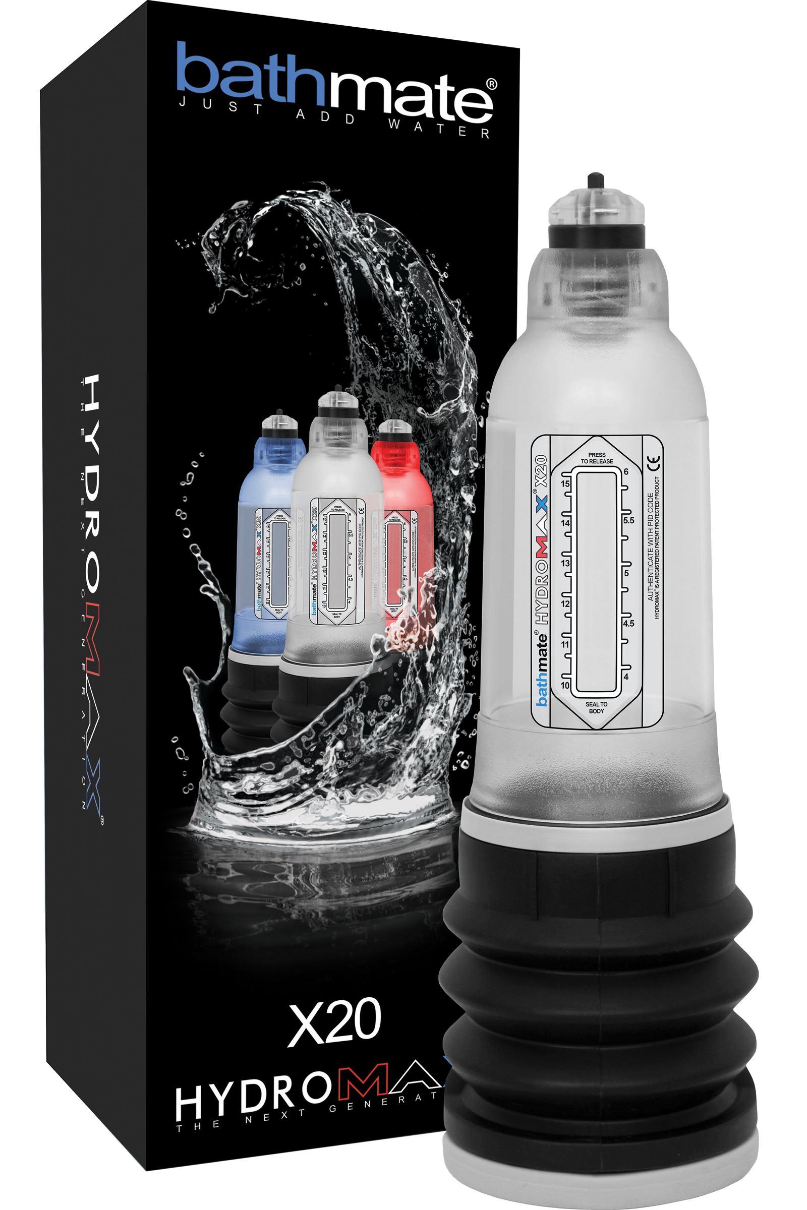 Гидронасос для увеличения члена Bathmate Hydromax X20 Crystal Clear