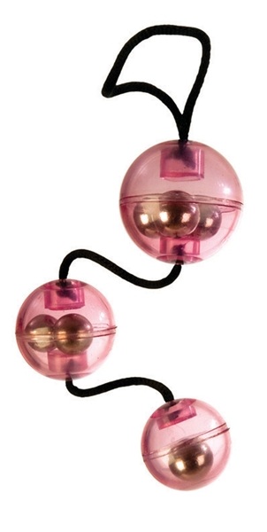 Три вагинальных шарика розовых Rocker Balls