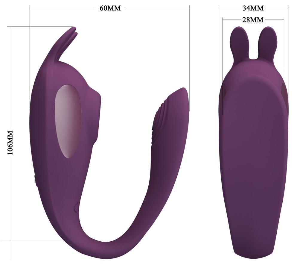 Вибратор для пар с приложением Shey