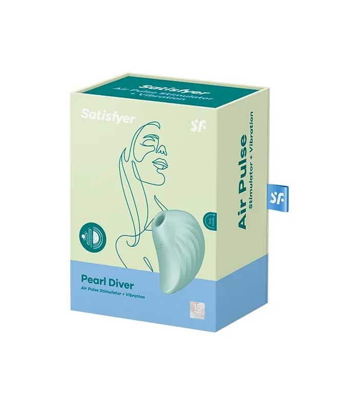Зеленый стимулятор клитора Satisfyer Pearl Diver