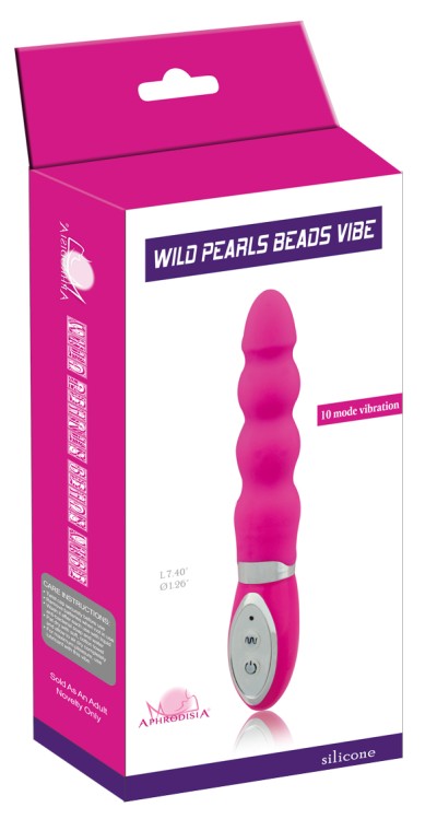 Вибростимулятор розовый Wild Pearls Beads