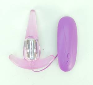 Анальная пробка с вибрацией Purple 