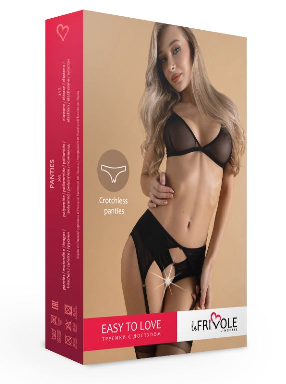 Трусики с доступом и пажами 50-52
