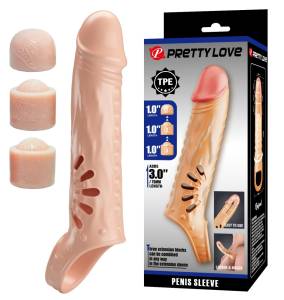 Насадка на пенис реалистичная увеличивающая 