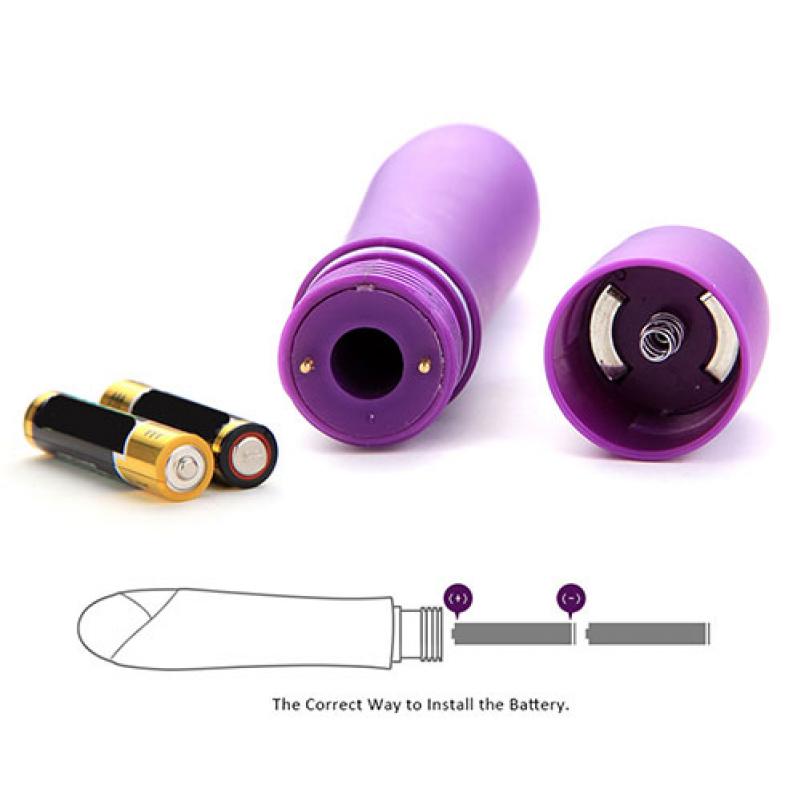 Фиолетовый мини вибратор 