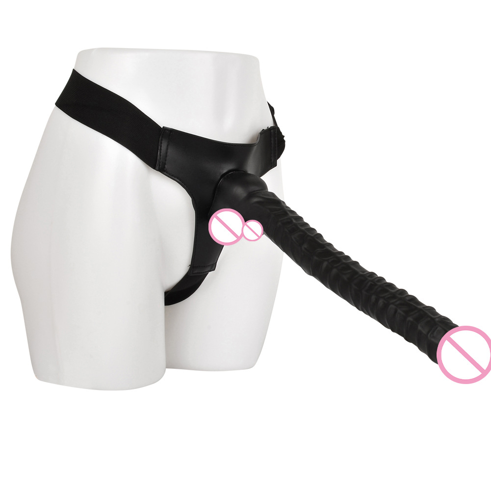 Черный длинный фаллос на присоске