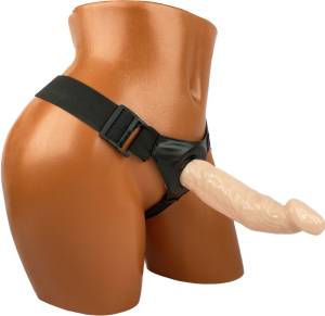 Страпон для мужчин телесный полый  