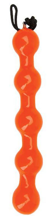 Массажер анальный оранжевый