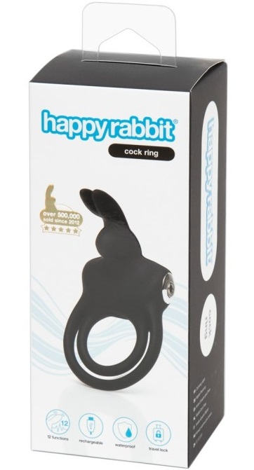 Двойное кольцо Happy Rabbit Cock Ring черное