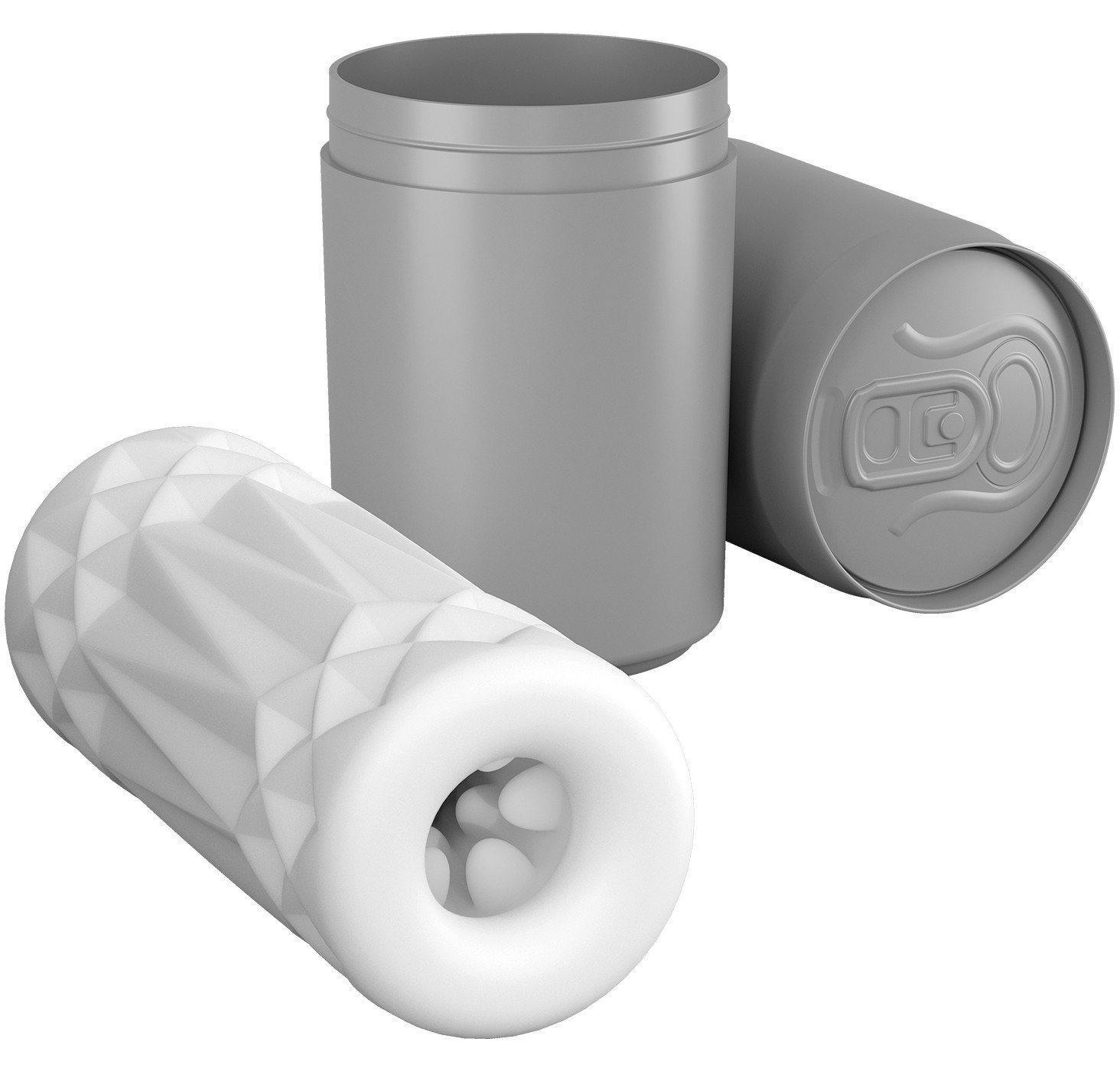 Компактный сквозной мастурбатор в банке