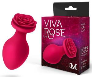 Анальная пробка роза М  