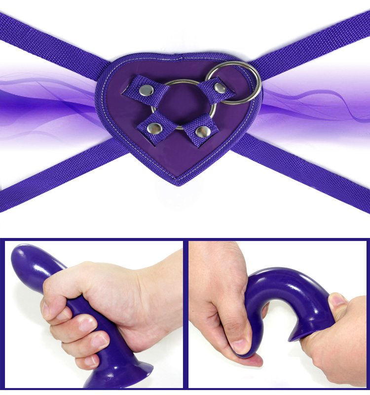 Гладкий страпон Purple