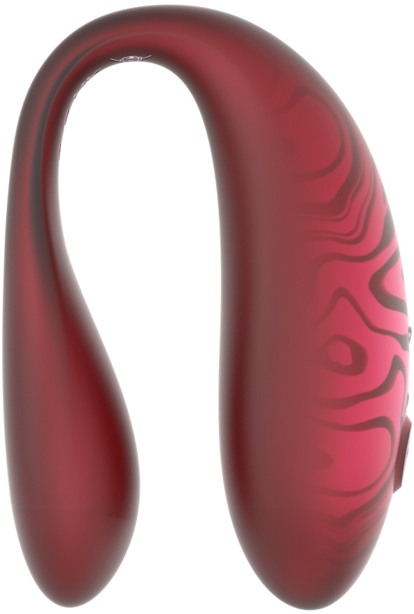 Парный вибромассажер AMOVIBE TWIN+ красный с пультом и приложением