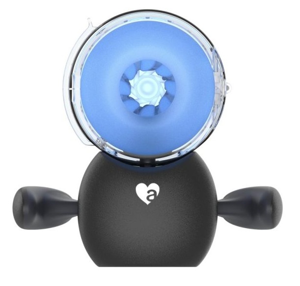 Автоматический мастурбатор для мужчин AMOVIBE Black Knight с массажем бусинами