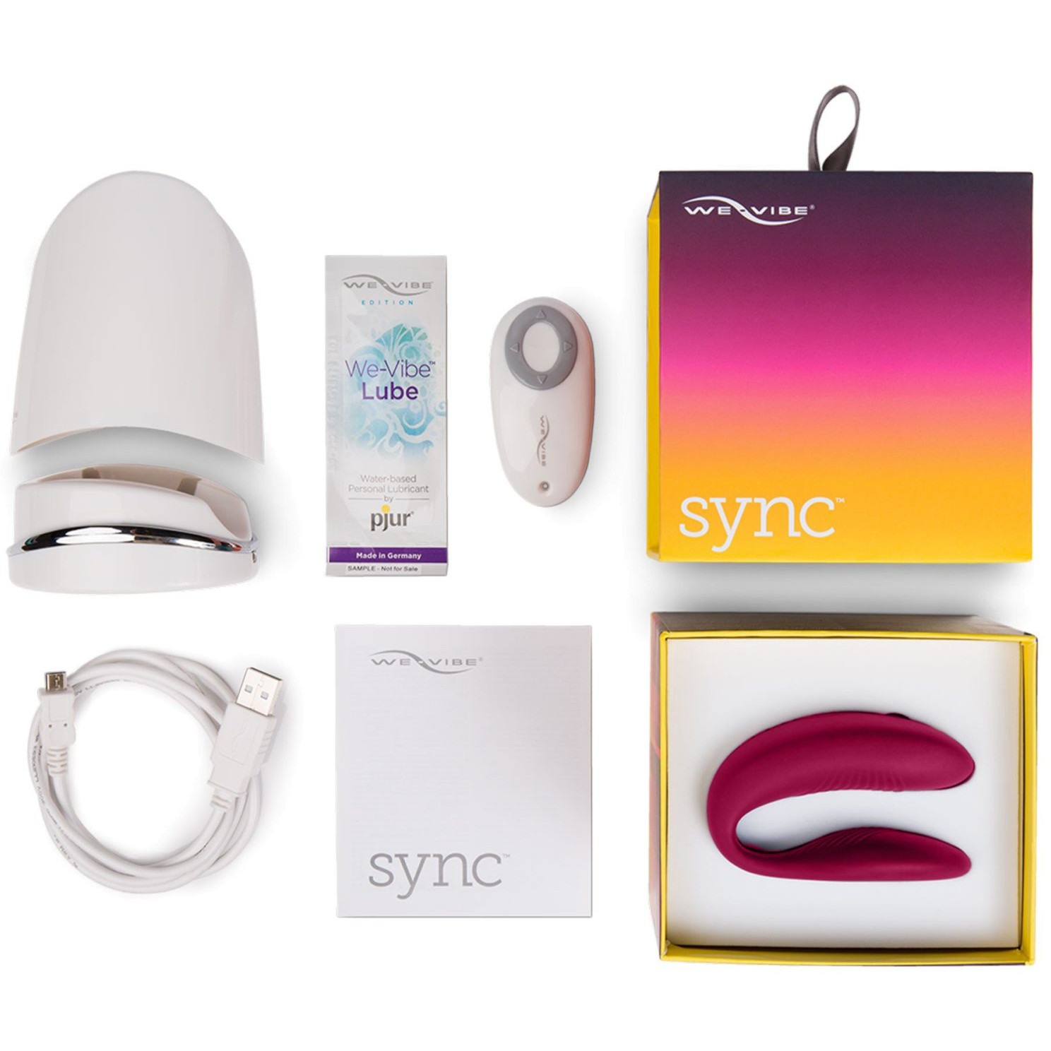 Вибратор для пар We-Vibe Sync couples фуксия