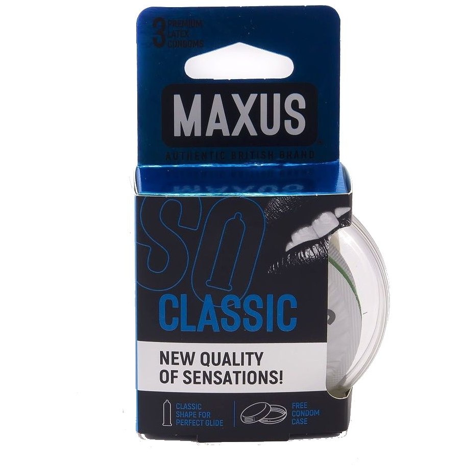 Презервативы  MAXUS Classic №3 в пластике