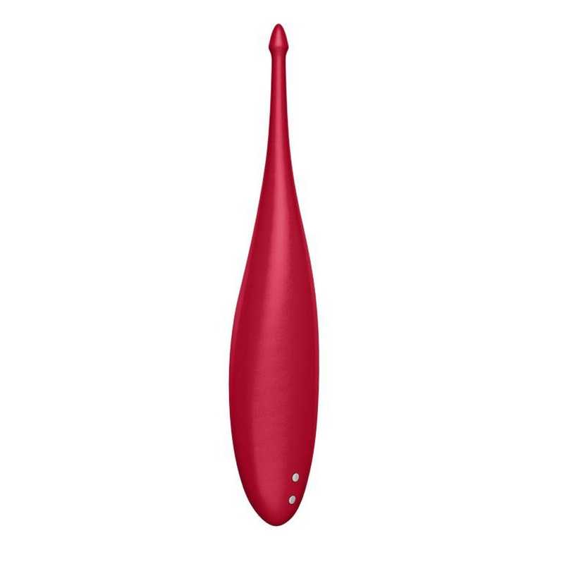 Малиновый вибромассажер Satisfyer Twirling Fun 