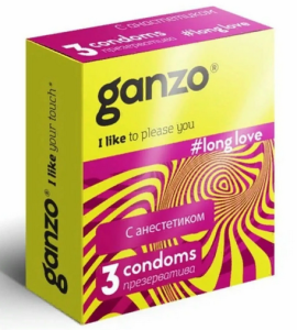 Презервативы Ganzo c анестетиком 