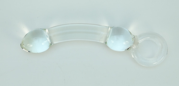 Секс игрушка из стекла с кольцом 
