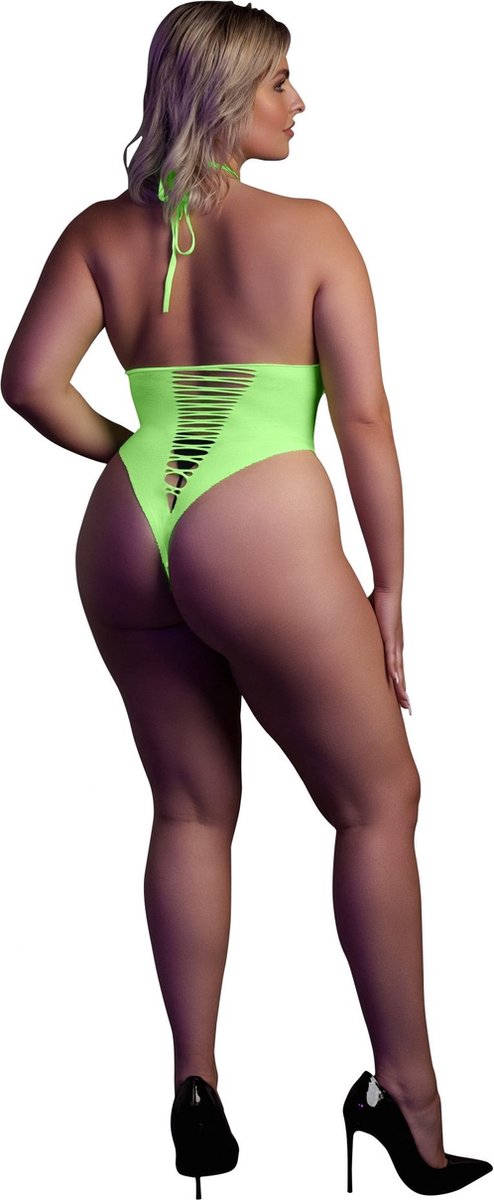 Секси боди Neon Green  XL/4XL