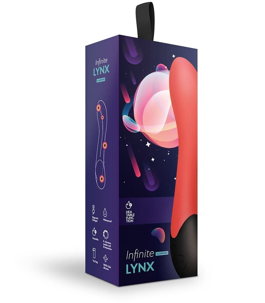 Нагреваемый вибратор Lynx красный