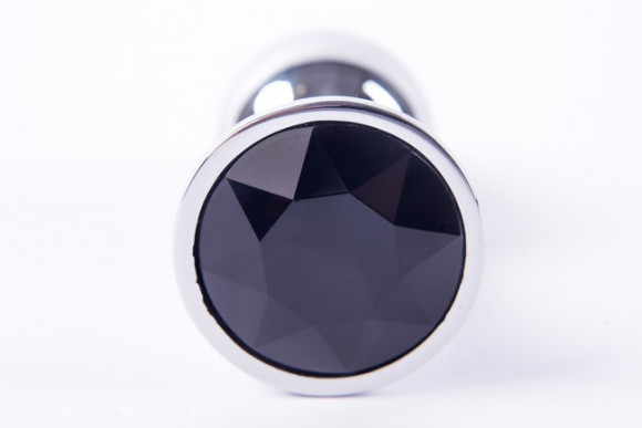 Анальная пробка Butt Plug Silver Medium black