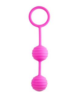 Универсальные шарики силикон розовые 