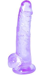 Прозрачный фаллос  Rocket Purple 