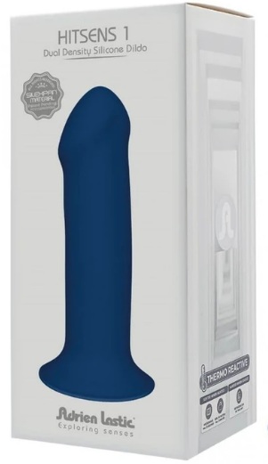 Фаллоимитатор с двойной плотностью Hitsens blue