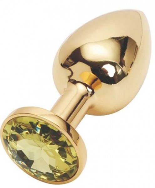 Тяжелая анальная пробка Small Butt Plug Gold