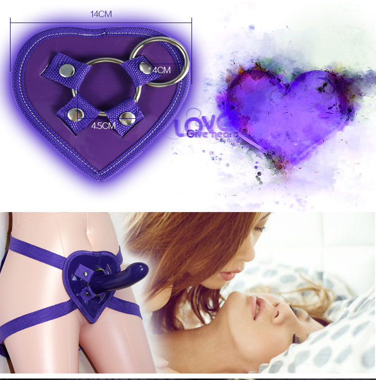Гладкий страпон Purple