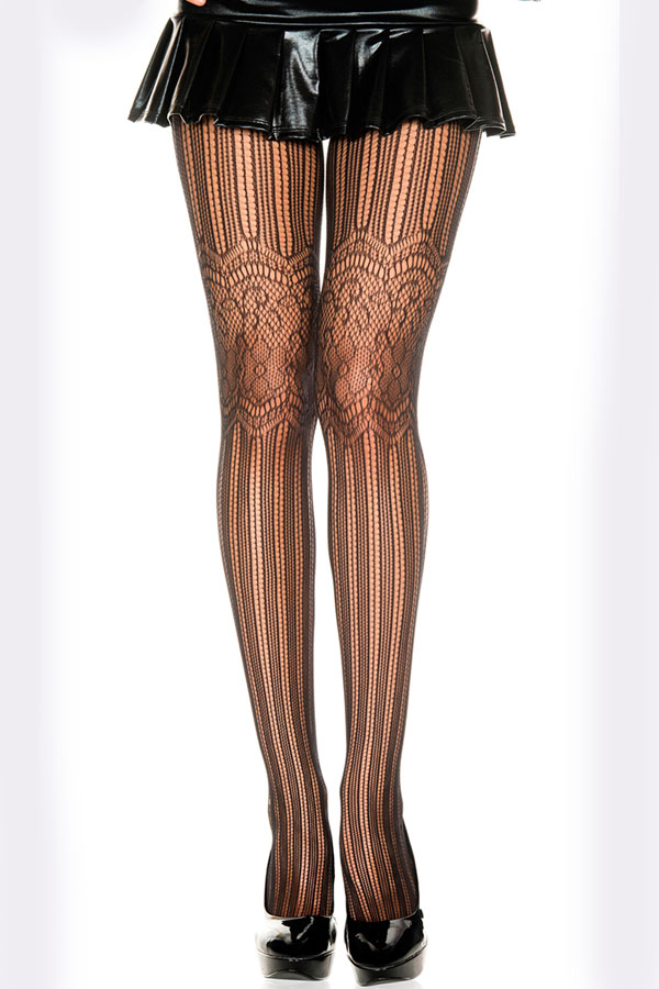 Колготки из ажурной сетки Floral Legs