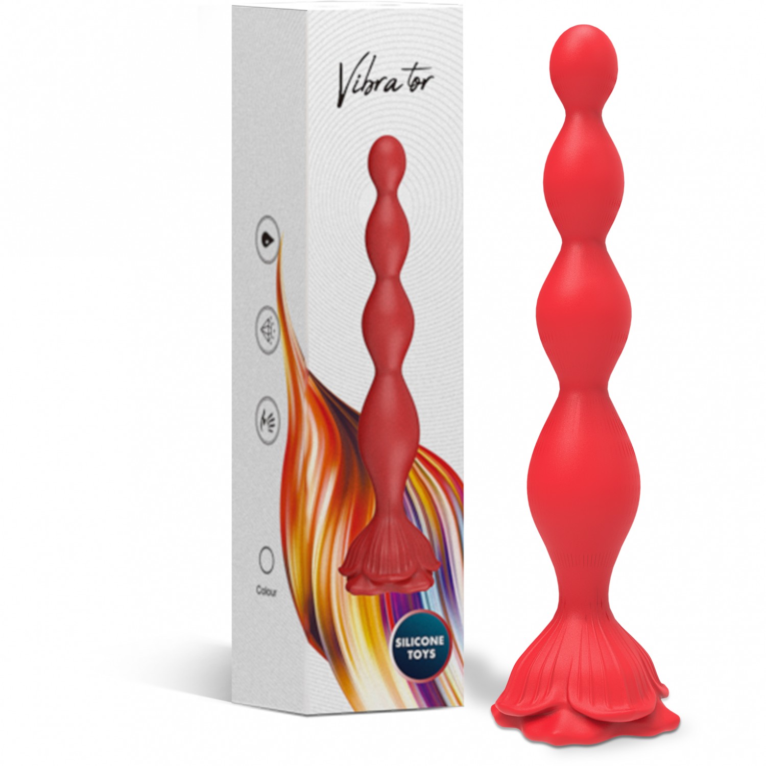 Анальная виброелочка Роза