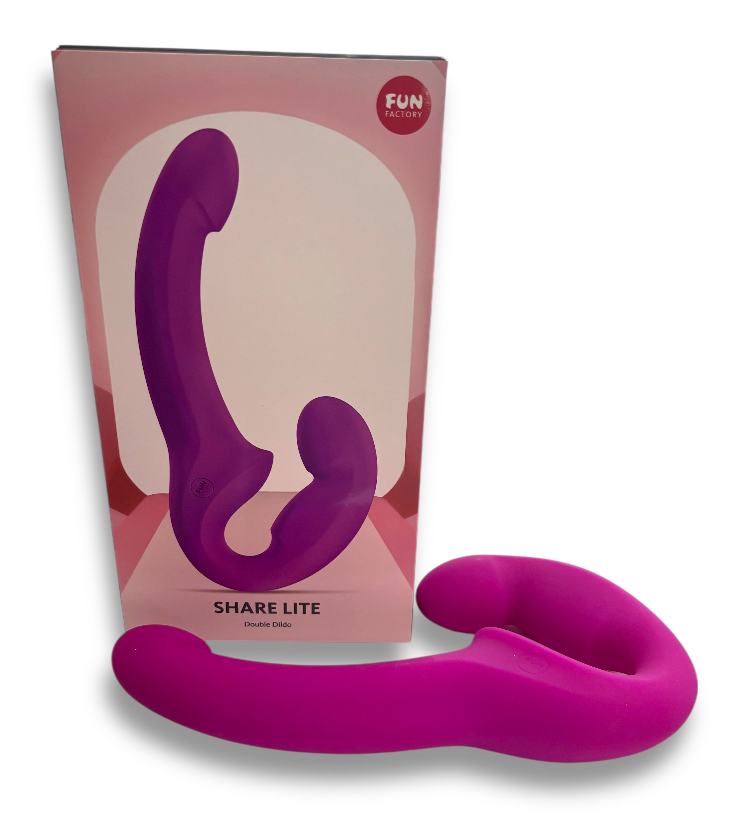 Анатомический безремневой страпон Fun Factory Share Life розовый