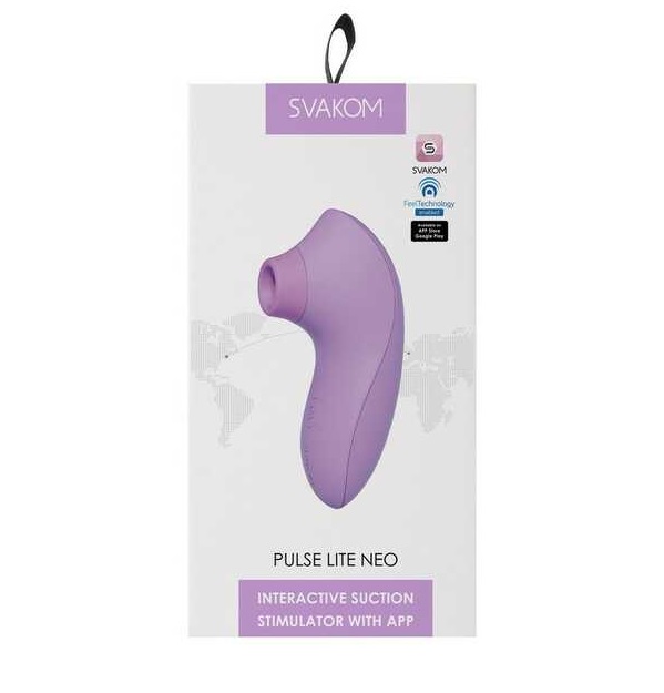 Вакуумный стимулятор Pulse Lite Neo Svakom фиолеовый