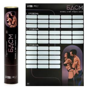 Плакат для двоих со скретч-слоем «БДСМ» 